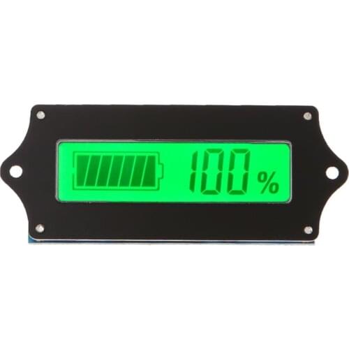 12V24V36V48V60V72V LED Lead Acid Storage Battery Tester Battery Indicator Gauge Battery Level Monitor For Marine Motorcycle