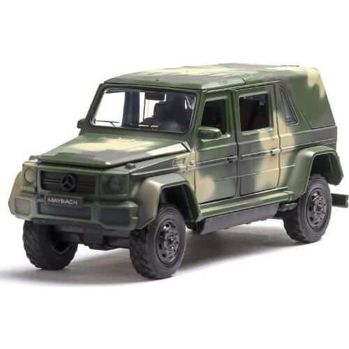 1:32 Alloy Diecast Car MB G650 Landualet G SUV Used High Simulator Music Light Pull-back Return Birthday Gift Christmas Present