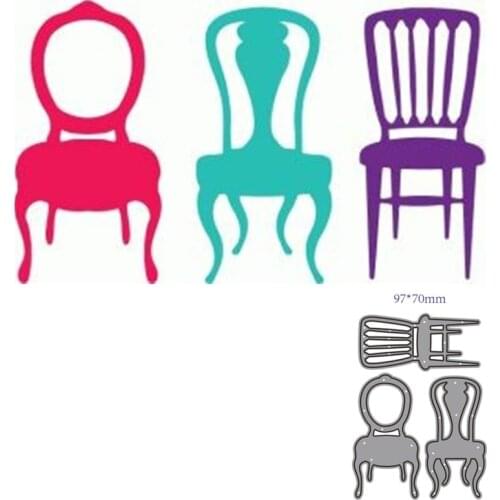 Metal Cutting Dies Cut Mold chair Decoration Scrapbook Paper Craft Knife Mould Blade Punch Stencils