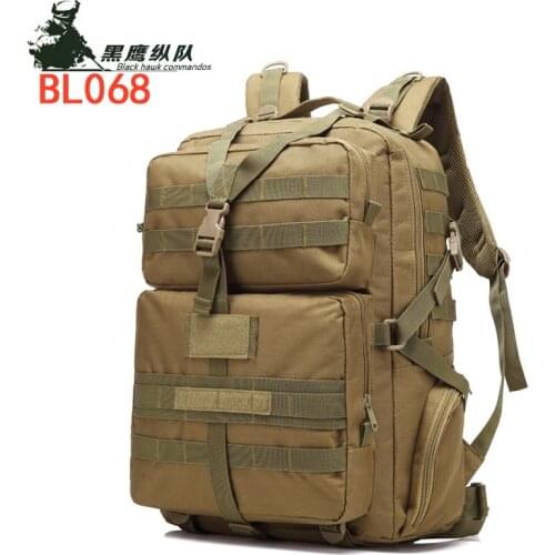 Outdoor sports multi-function camouflage backpack army fans mountaineering hiking bag double shoulder 45l3p tactical Backpack