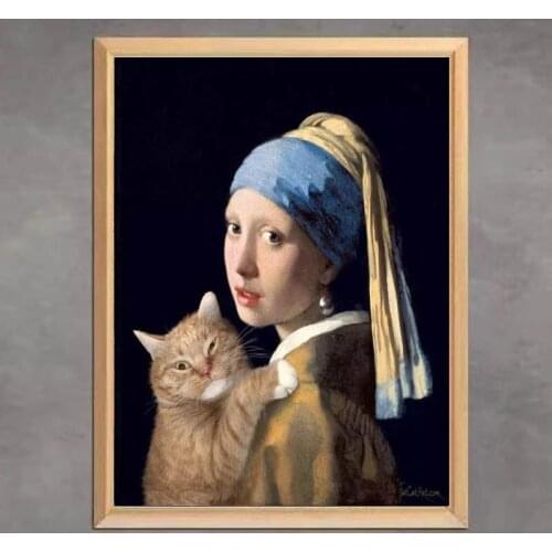 New 5D DIY Diamond Painting Full Square Diamond Embroidery Rhinestones Mosaic Picture Johannes Vermeer Series