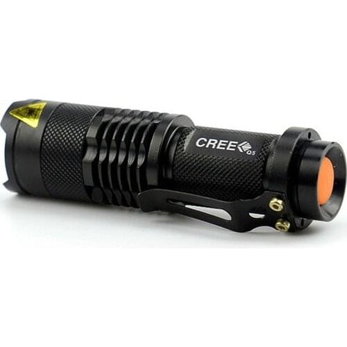 New Mini Flashlight 2000 Lumens CREE Q5 LED Torch AA/14500 Adjustable Zoom Focus Torch Lamp Penlight Waterproof For Outdoor