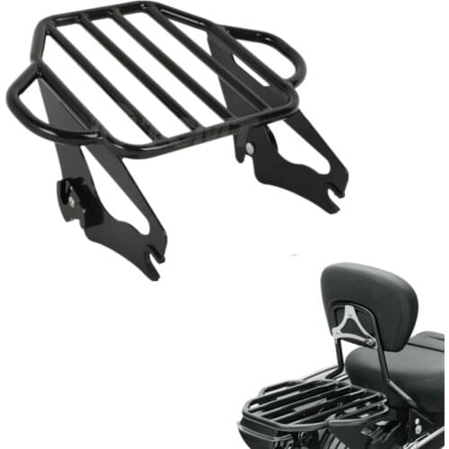 Motorcycle Detachable 2-Up Mount Luggage Rack For Harley Tour Pak Touring Road Street Electra Glide Road King FLHR FLHX 09-2020