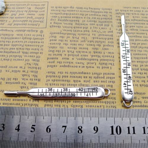 Thermometer Doctor Nurse Charm Pendants Jewelry Making Finding DIY Bracelet Necklace Earring Accessories Handmade Tools 5pcs
