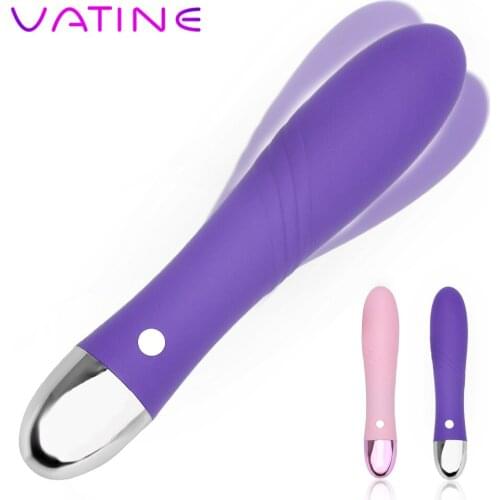 VATINE 12 Speeds Anal Vaginal Massager Clitoris Stimulator G Spot Vibrator Vibrating Dildo Adult Sex Products Sex Toys for Women