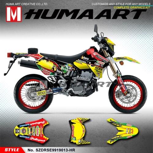 HUMAART Waterproof Vinyl Decals Stickers for DRZ400SM DRZ 400 Enduro 1999 to 2019 KLX 400R 2002 to 2004