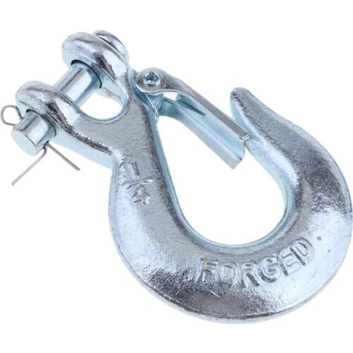 1/4" Clevis Slip Hooks Tow Hooks Winch Hook With Safety Latch