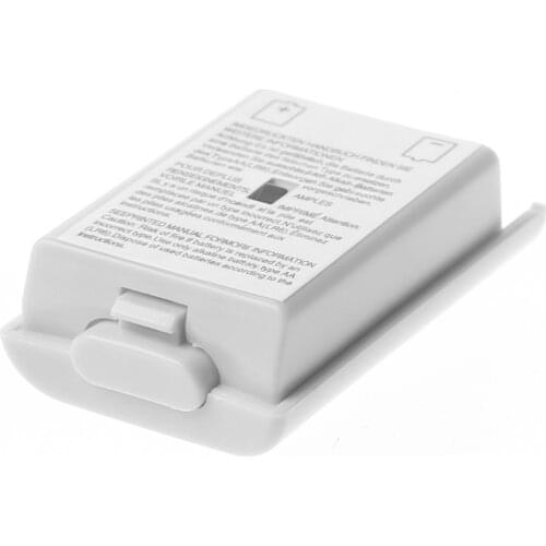 1PC AA Battery Back Cover Case Shell Pack White for xbox 360 Wireless Controller