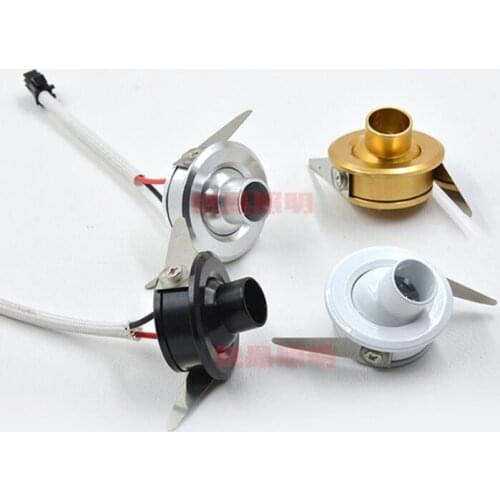 1W LED spot light cool/White/Warm White AC85-265V Mini Embedded Light Led Downlight Jewelry Cabinet Lamp LED Mini Spotlight Lamp