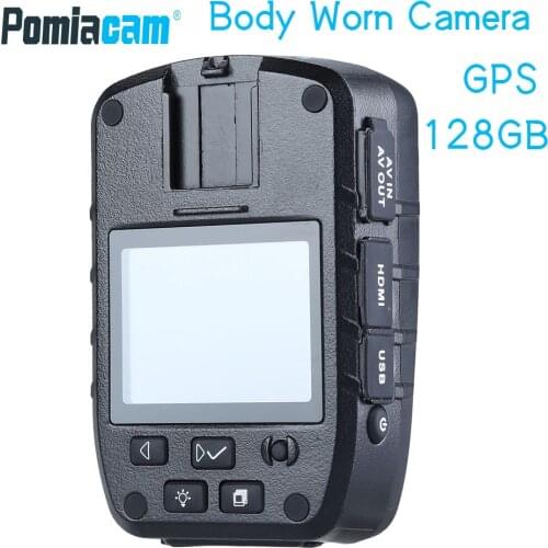 128GB 1296P GPS FHD Video Recorder Ambarella chip 3000mAh Battery Wearable Mini Comcorder DVR HD Body Worn Cam Action camera