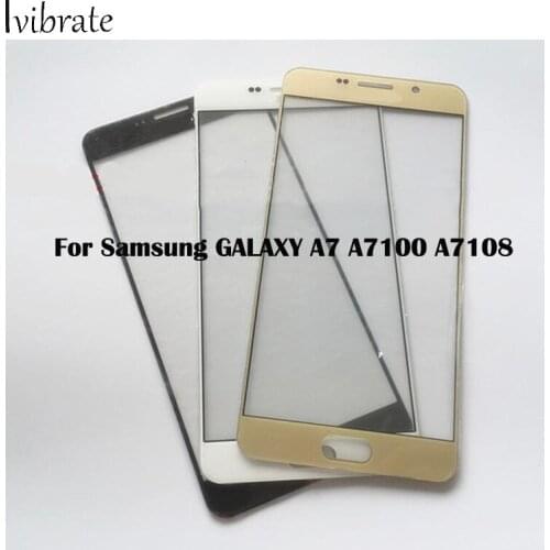 2pcs New For Samsung GALAXY A7 A7100 A7108 TouchScreen A 7 Digitizer Touch Screen Glass panel Without Flex Cable