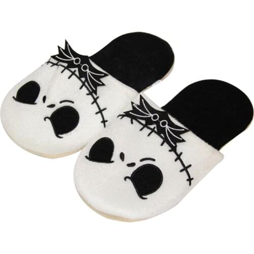 27cm The Nightmare Before Christmas JACK Plush Soft Stuffed Thin and Light Shoes Slippers Bone Skeleton Halloween Skull Toys