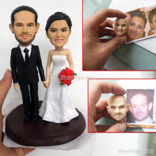 41 ooak polymer clay doll Custom wedding Anniversary Gift Customize Funny wedding cake topper Wedding Figurine sculpture statue