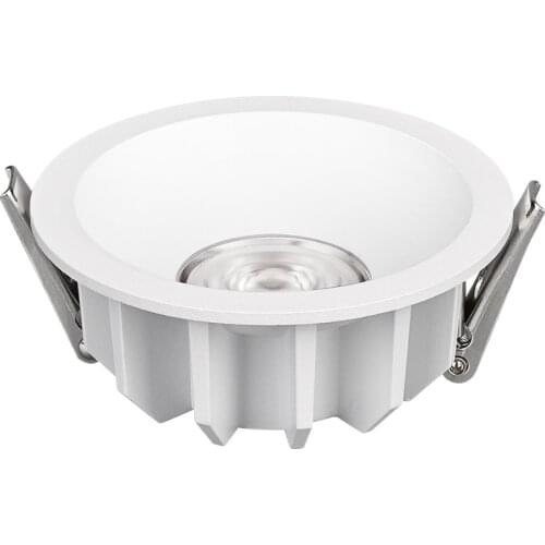 White Downlight COB Anti-Glare Narrow Frame Home Opening 7.5cm 5W Ultra-Thin Embedded LED Ceiling Lamp