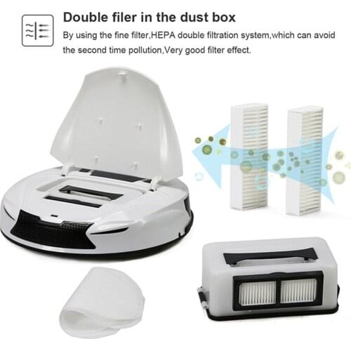 Cordless Intelligent Automatic Robotic Vacuum Cleaner Dust Sweeper EU Plug