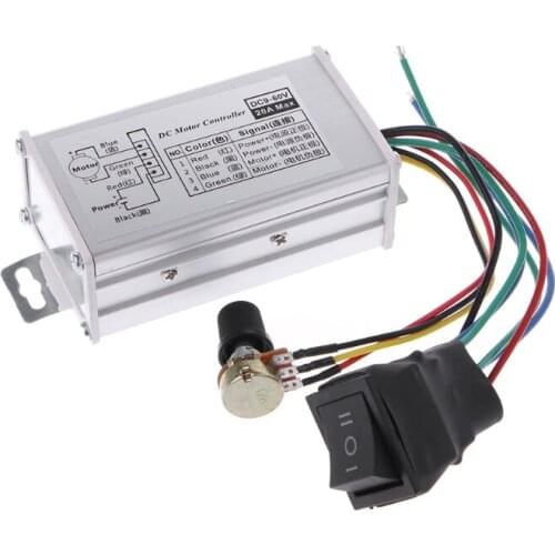 DC 12V 24V 36V 48V SoftStart Reversible Motor Speed Control PWM Controller PWM W315