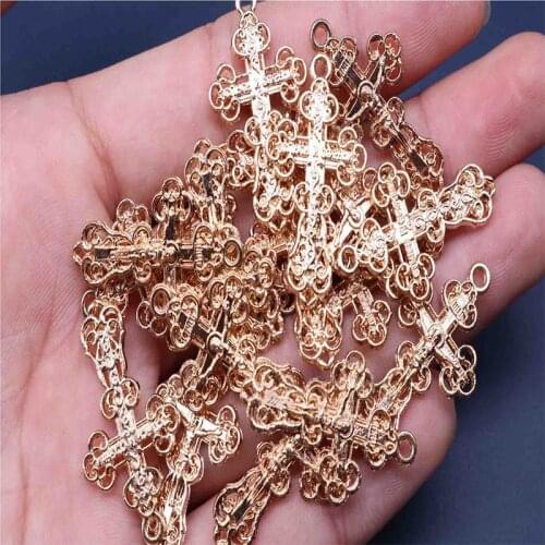 Double-sided rose gold Orthodox Church Eternal Church Necklace Pendant Orthodox Jewelry Rthodox Jewelry, Orthodox Cross Medal