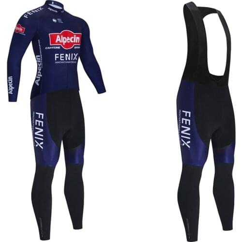 Team 2021 ALPECIN Cycling Jersey 20D Bike Pants WINTER Pro Ropa Ciclismo Fleece Maillot Bicycle Jacket Wear Uniform