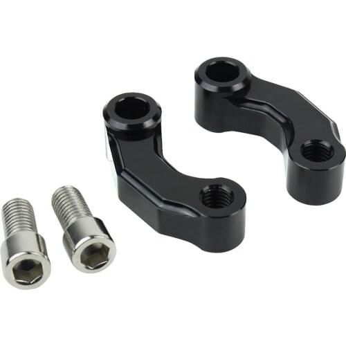 Motorcycle Mirror Riser Extension Bracket Adapter For Bmw R1200Gs Lc/Adv 13-18 R Ninet/R1200R Premium Cnc Aluminum Alloy Black