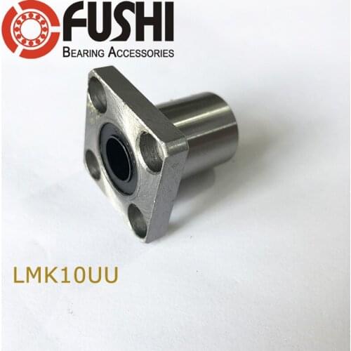LMK10 UU Square Flange Linear Bearing ( 2PC ) Square Flange Type Linear Bearings LMK10UU
