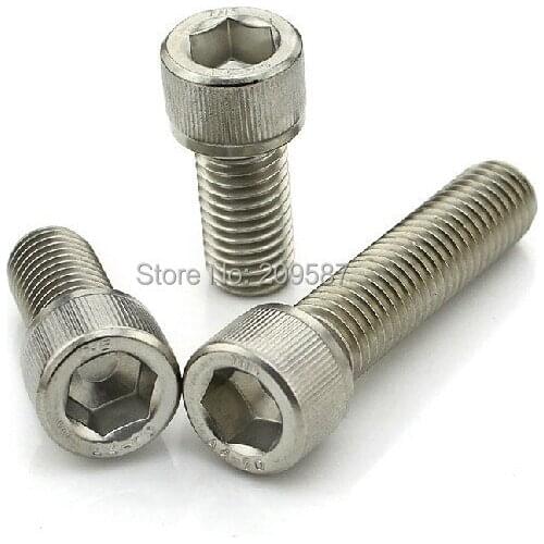 Lot25 Metric Thread M6* 12mm Stainless Steel Hex Socket Bolt Head Cap Screw
