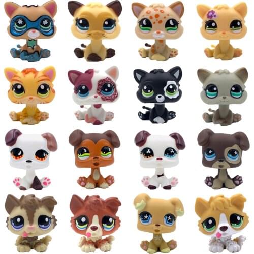 LPS CAT LPSCB 3CM Custom-made Baby Kitten Puppy for Pet Shop Toy Short Hair Cat Dog Collie Great Dane Spaniel Dachshund Kitty