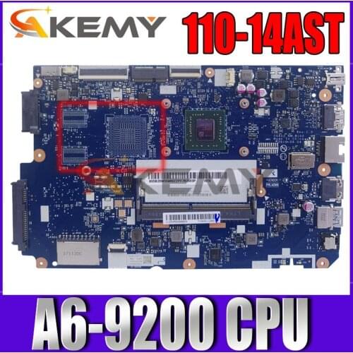 Laptop Motherboard Ideapad Lenovo NM-B102 NEW for 110-14 AST 80TQ Cpu:A6-9200 Ddr4-2133mhz/Fru:5B20M55965
