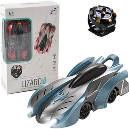 NewMini 2.4g climbing wall remote control car sound and light watches rechargeable stunt car toy car Christmas present