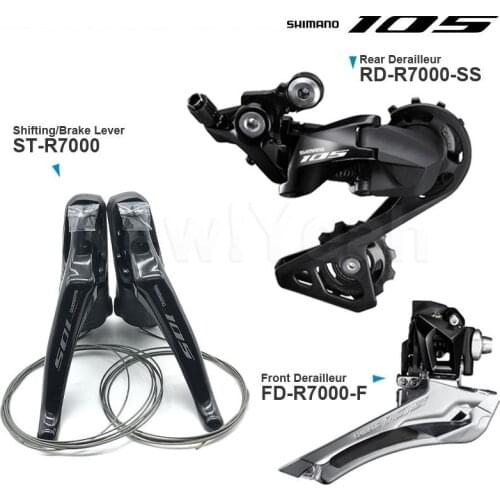 SHIMANO 105 R7000 2x11 Speed Groupset Left+Right Shifter Front+Rear Derailleur SS / GS for Road bike ORIGINAL parts
