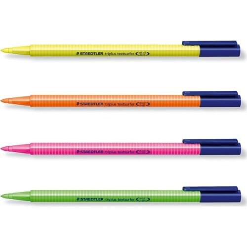 Staedtler triplus textsurfer Highlighter 362 Variable tip Approx. 1&4 MM Pack of 10 in Cardboard Box