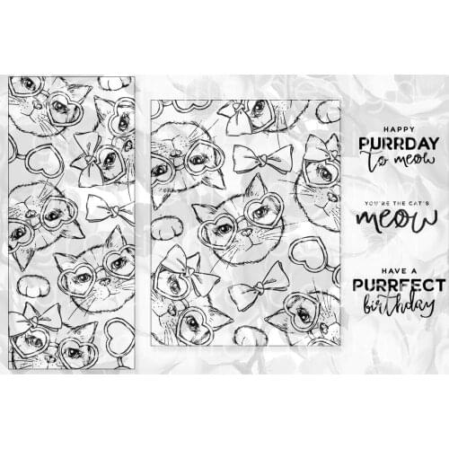 Cat Transparent Clear Silicone Stamp/Seal for DIY scrapbooking/photo album Decorative clear stamp sheets A576