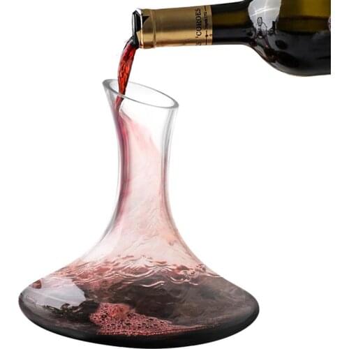 Transparent Glass Crystal Red Wine Decanter Brandy Champagne Glasses Decanter Bottle Jug Pourer Aerator Dispenser For Family Bar