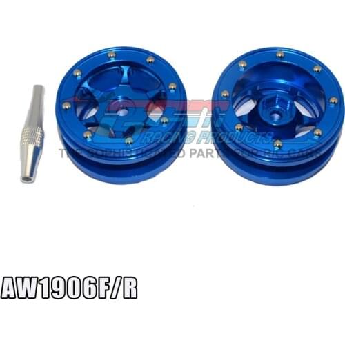 RC Car Parts GPM 1/10 TRX4 TRX-4 82056-4 Climbing Car Aluminum Alloy Metal 1.9 Inch All Aluminum Tire Wheels TRAXXAS