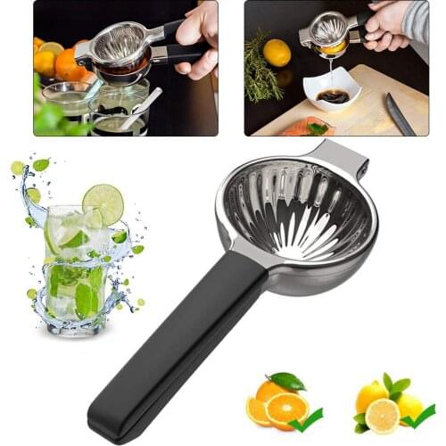 Lemon Squeezer 304 Stainless Steel Hand Maunal Juicer Citrus Press with 3.54 Inch Super Large Bowl for Juicing Oranges, Lemons