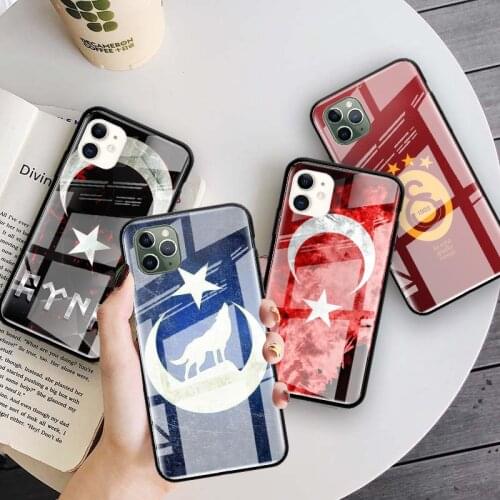 Republic Of Turkey Flag Glass Case For Apple iphone 11 Pro Max XS XR X 8 7 6 6S Plus SE 2020 Stalinite Phone Coque Fundas Capas