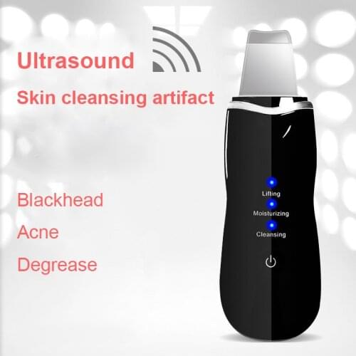Ultrasonic Skin Scrubber Deep Face Cleaning Machine Peeling Shovel Facial Pore Cleaner Face Skin Scrubber Lift Machine