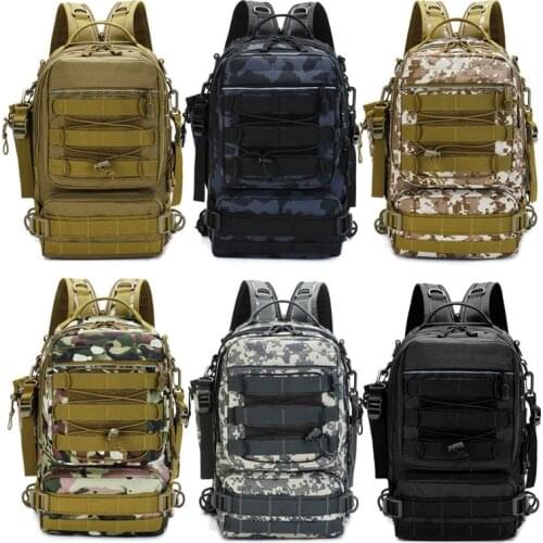 Unisex Waterproof Fishing Lure Reel Bag Fishing Gear Storage Bag Camouflage Tactical Shoulder Bag High Quality Fishing Backpack
