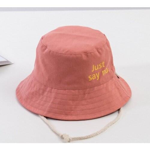 2021 Spring Autumn Outerdoor Bucket Hats for Girls Boys Fashion Letter Fisherman Caps Baby Kids Panama Sun Hat 2-5Y