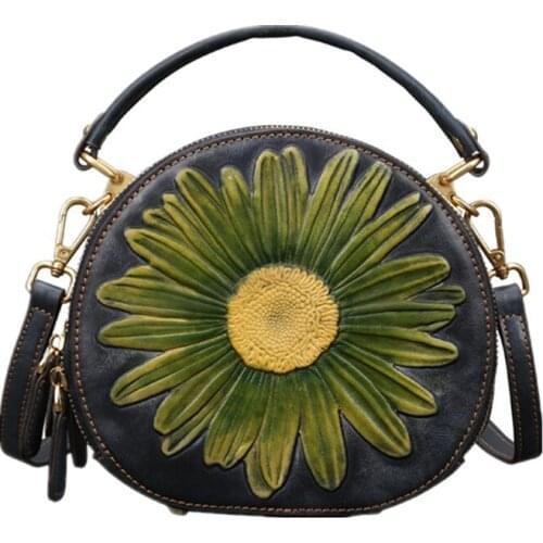 Women Crossbody Bag Genuine Leather Small Messenger Bag for Ladies Sling Bag Mobile Phone Wallet Handbags