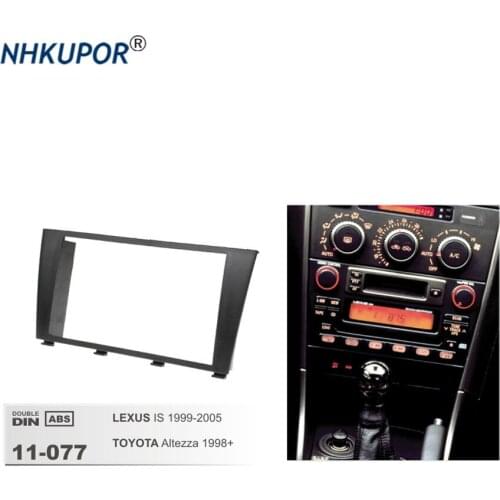 11-077 Car Radio Fascia For LEXUS IS 1999-2005 / TOYOTA Altezza Stereo Fascia Dash CD Trim Double 2 Din Installation Frame Kit