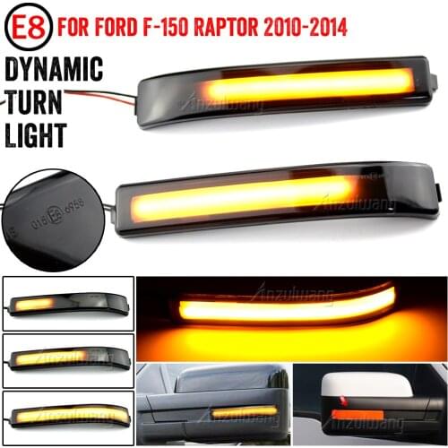 2PCS Car Accessories Side Mirror LED Dynamic Blinker Turn Signal Light For Ford F150 2009-2014 F-150 SVT Raptor 2010-2014
