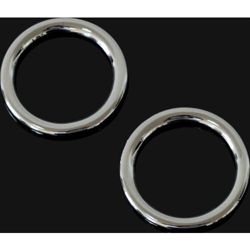 2PCS/SET ABS chrome trim audio ring car stickers door speaker decoration circle cover For Mitsubishi ASX outlander 2013-2016