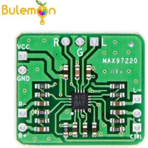 2pcs/lot Differential to Balanced Single-ended Output Amp HIFI Power Amplifier Board MAX97220 Input 2.5-5.5V
