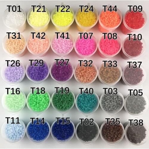 700Pcs/Box Packing 2.6mm Mini Hama Beads 3D Puzzle Perler Iron Beads Educational Toys Diy PUPUKOU Activity Fuse Beads