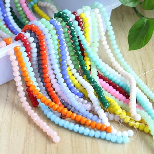 90pcs/lot Crystal Jewelry Czech Rondelle Bead 6MM AAA Top Faceted Round Beaded Murano Glass Charms Accessories In Bulk Wholesale