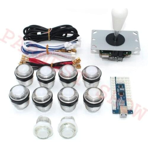 DIY Arcade parts PC of High Quality Arcade DIY Kit Mame USB Encoder +Sanwn type Joystick+Sanwn type Push Buttons+Wire harness
