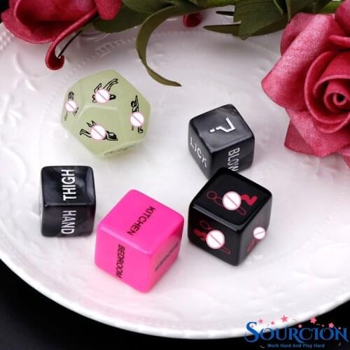 SWT Free Shipping 5pcs Sex Dice Fun Adult Erotic Lovers Humour Game Love Sexy Posture Couple Toy Novelty Party Gift Dices Beads