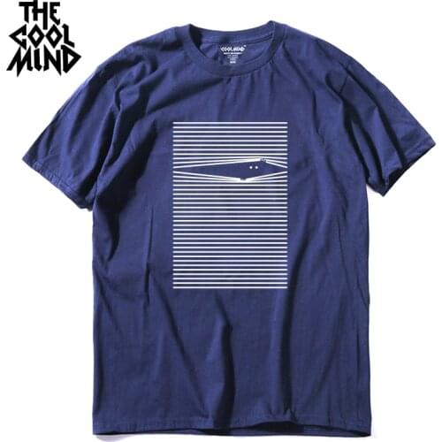 COOLMIND top quality cotton cool funny summer men Tshirt casual short sleeve loose t shirt male o-neck t-shirt tee shirts