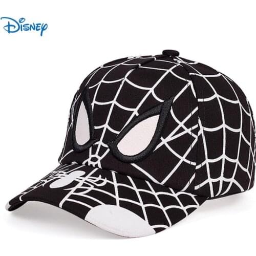 Disney Marvel Hat Outdoor Hat Baseball Cap Children Hat Superhero Spider Embroidery Adjustable Hat Boy Baby Girls Hip-Hop Cap
