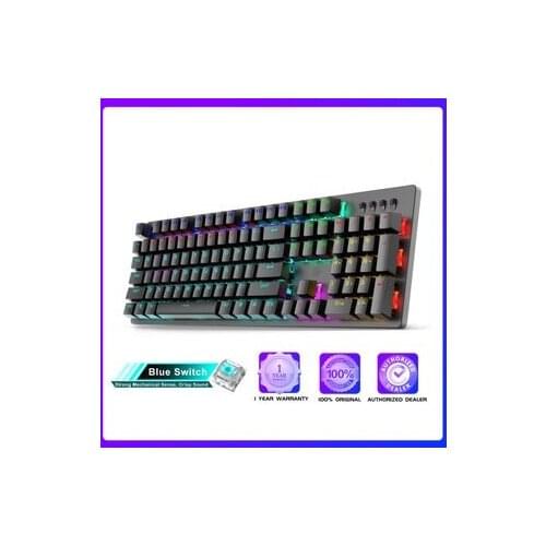 Mechanical Keyboard Game Player Computer Peripheral Dedicated Black Green Axis 104 Keys